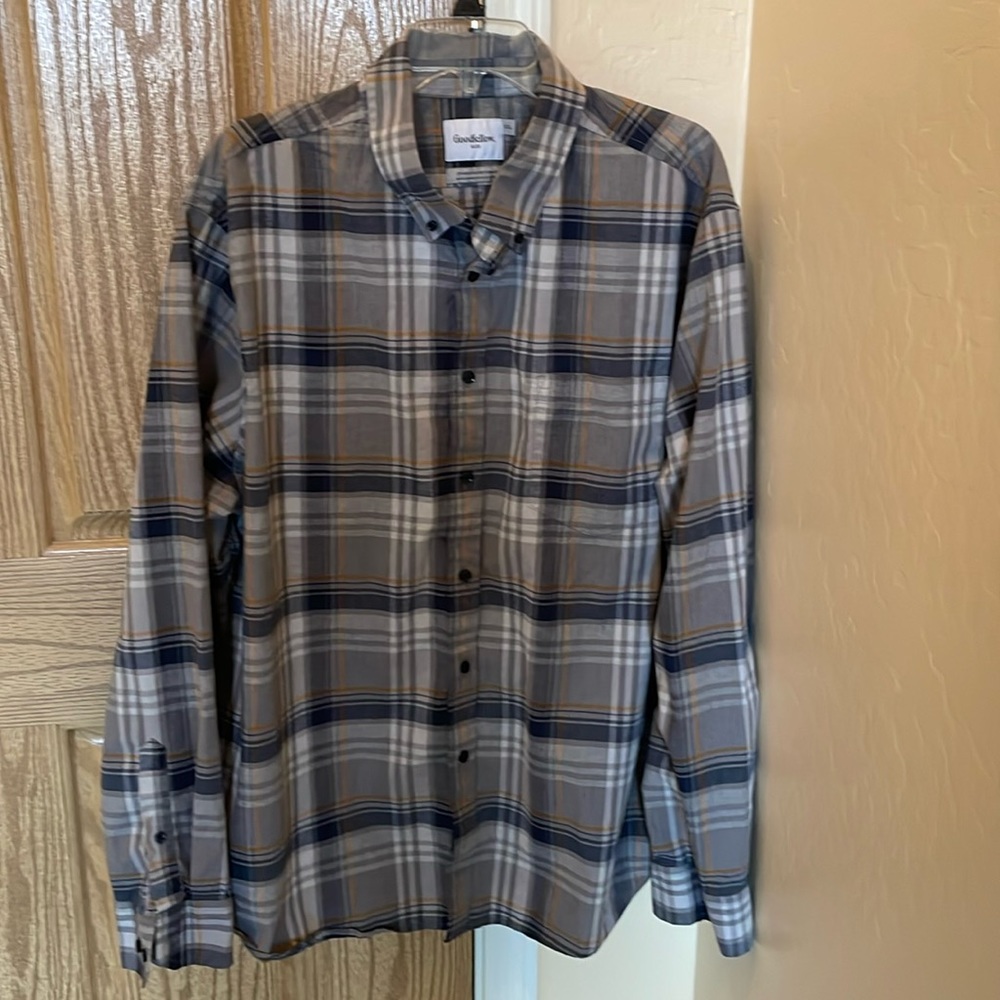 Good fellow & Co plaid cotton long sleeve